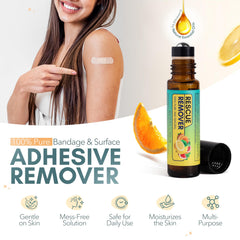 Rescue Patch applying remover on skin demonstrates smooth, controlled application.