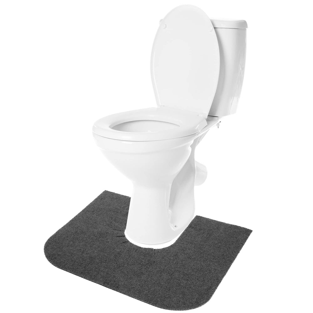 RESILIA potty mats absorbent charcoal 4-pack around toilet for a clean, dry bathroom.