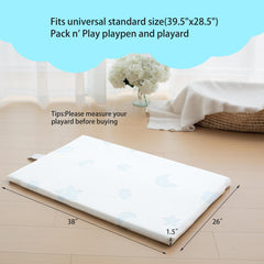 Fits most playards for seamless nap surface during on-the-go trips