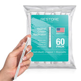 Restore Can Help BPA-free USA-made applicator in sealed packaging for hygiene.