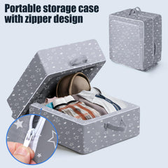 REAWUL travel bed with zippered storage keeps essentials handy