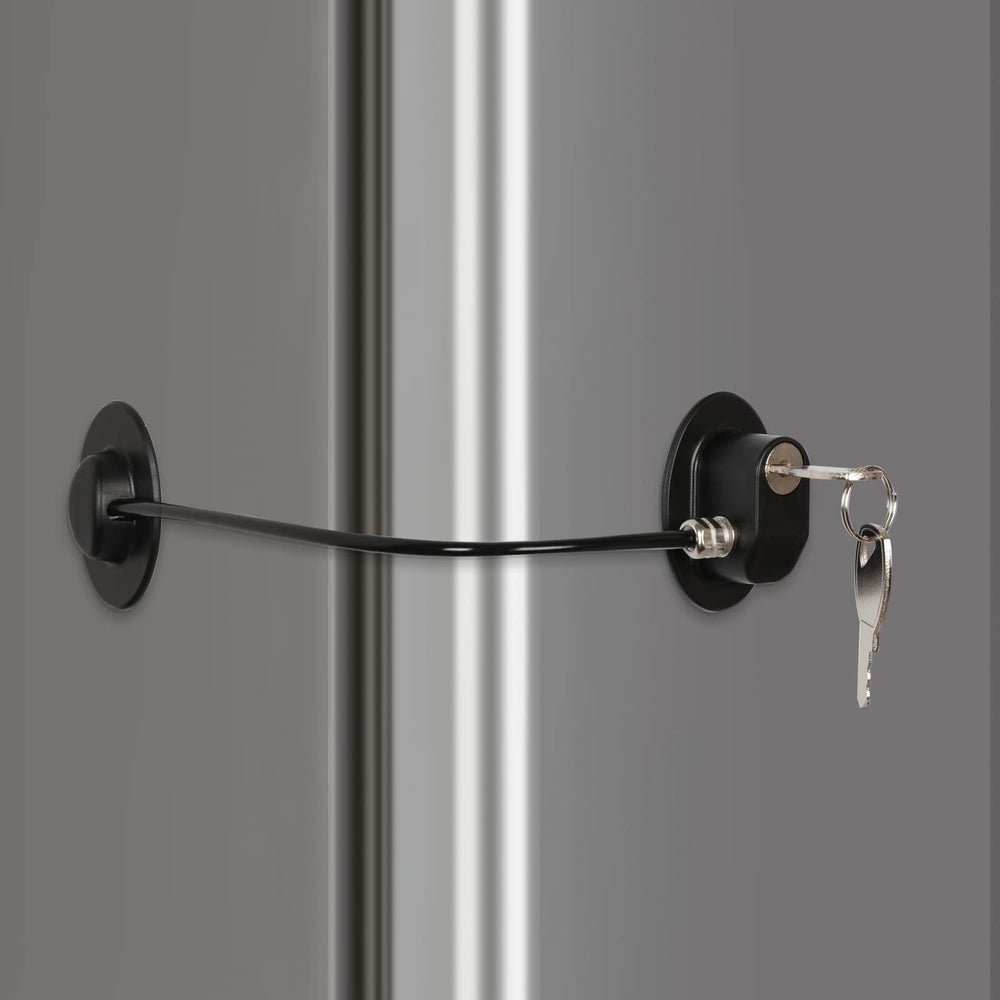 REZIPO refrigerator door lock with two keys for secure access and safety