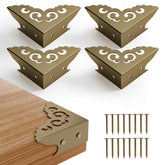 RFORPLY bronze desk corner protector protects edges with vintage flair