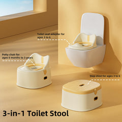 RGKQSY foldable potty chair with detachable seat for compact storage