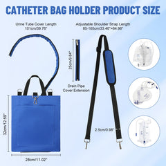Rhino Valley catheter bag cover with crossbody design for discreet travel and easy access.