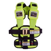 RideSafer small yellow vest front view showing lightweight, travel-ready safety