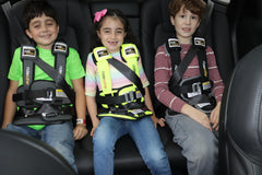 RideSafer small yellow vest travel-bag image demonstrating easy packing for trips