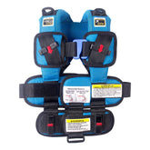 RideSafer XS vest in use in car seat for portable child safety