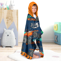 Ritiga bright color kids beach towel with hoodie; sun protection during play.