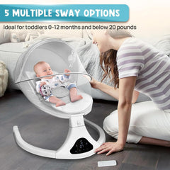 RIVIPLOU 3-point harness ensures secure seating during rocking