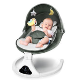 RIVIPLOU baby swing with remote control for effortless soothing and customized rhythms.