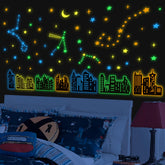 Robmoda glow city skyline 8-sheets 12x8 glows softly for night ambiance