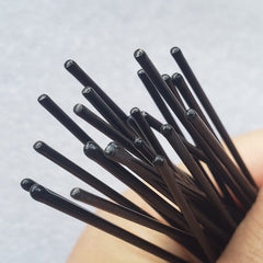 ROCST hairpins brown close-up highlights durable finish for comfortable securing.