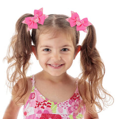 Roffiy glitter bow clip adds fantasy accents to braids and ponytails.