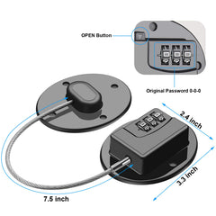 Rofio refrigerator lock with combination dial enabling easy, keyless access control.