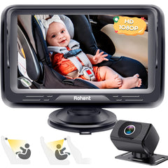Rohent back camera view in 1080p for clear rear monitoring while driving.