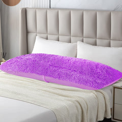 ROLJZTY plush faux fur texture detail on the pillow cover surface
