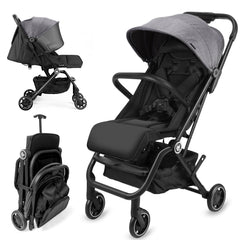 Rollingsurfer Lightweight Stroller folded compact for travel and storage