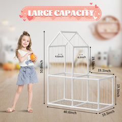 ROMAGIO left compartment stores small and medium plushies for easy access