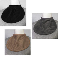 ROMET breathable laryngectomy cover in black; discreet daily wear for stoma protection.