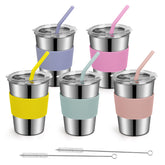 Rommeka kids cups 12oz stainless steel with sleeve for durable daily use