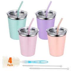 Rommeka Kids Cups with spill-proof lid keeps drinks contained during playtime.