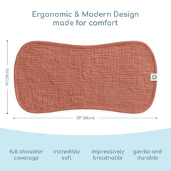 ROMY RO muslin burp cloths highlighting multi-layer absorbency and quick drying