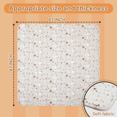 RONGFA Teepee Tent Mat breathable padding for comfortable nap time