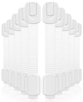 Roocickee 10-pack cabinet locks in packaging, ready for quick installation.