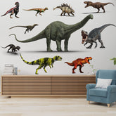 ROORUZ dinosaur wall decal collection adds playful color to any room