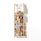 Rootling stuffed animal storage cage keeps toys organized and easy to reach.