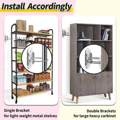 RORMGO anti tip anchors on wall mounted furniture example.