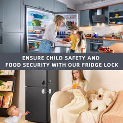 RORMGO fridge lock uses sticky installation for damage-free mounting