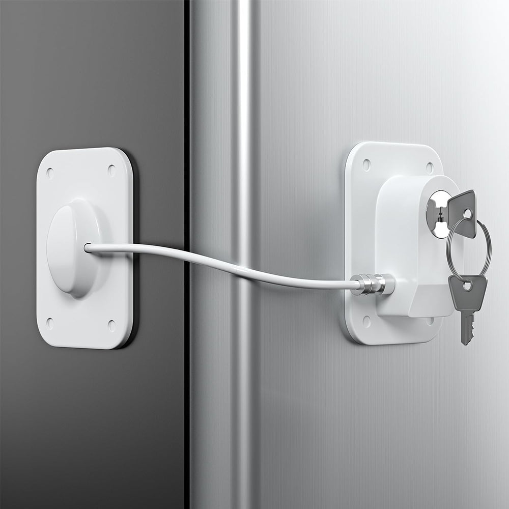 RORMGO refrigerator lock 2-pack on fridge door for childproof protection