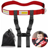 ROSROSE child airplane safety harness secured on airplane seat for travel