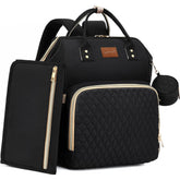 ROSEGIN diaper bag backpack main compartment for organized outings.