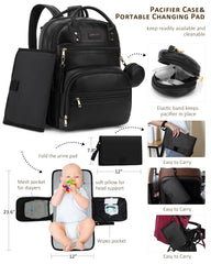 ROSEGIN vegan leather with reinforced stitching and sturdy zippers withstand daily use.