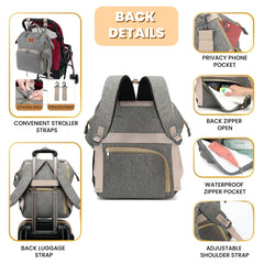 ROSEGIN Foldable changing pad ready for quick diaper changes on the go.