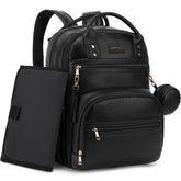 ROSEGIN premium diaper bag backpack with organized layout for busy parents on the go.