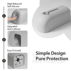 Roslim soft silicone bath spout cover provides universal fit and cushioning for toddlers.