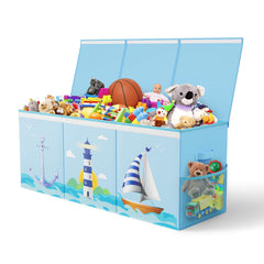Rossoff toy storage with lid, showcasing extra large capacity for kids' rooms
