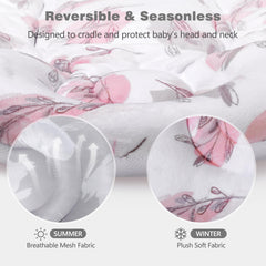 RosyLCG all-season head and body support fits most carriers securely.