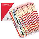 Roth ID Tag Mega Kit showing all-in-one emergency ID system for car seats.