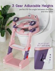 ROUTTOON potty seat detail showing 3D non-slip pedal for safe steps