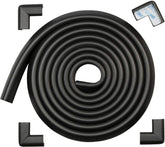 Roving Cove HeftyFit edge protector on a table edge reduces sharp impact.