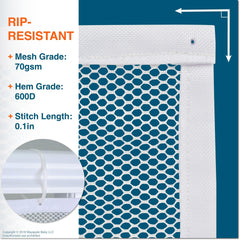 Roving Cove safety net for stairs offers low-profile protection and visibility