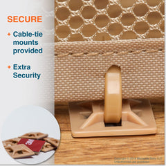 Roving Cove stair banister guard cable ties enable quick, secure installation