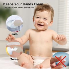 ROXANEPIG brown diaper cream spatula with compact travel-friendly design