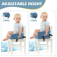 ROYALAY adjustable-height booster cushion with two layers for growing kids