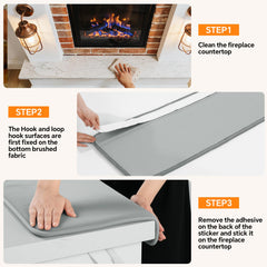 ROYALAY edge protection pad along fireplace corner for safe spaces.